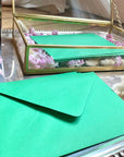 Riwalenn - Lot de 25 enveloppes  vert  - artisaire - amazon - cultura - etsy