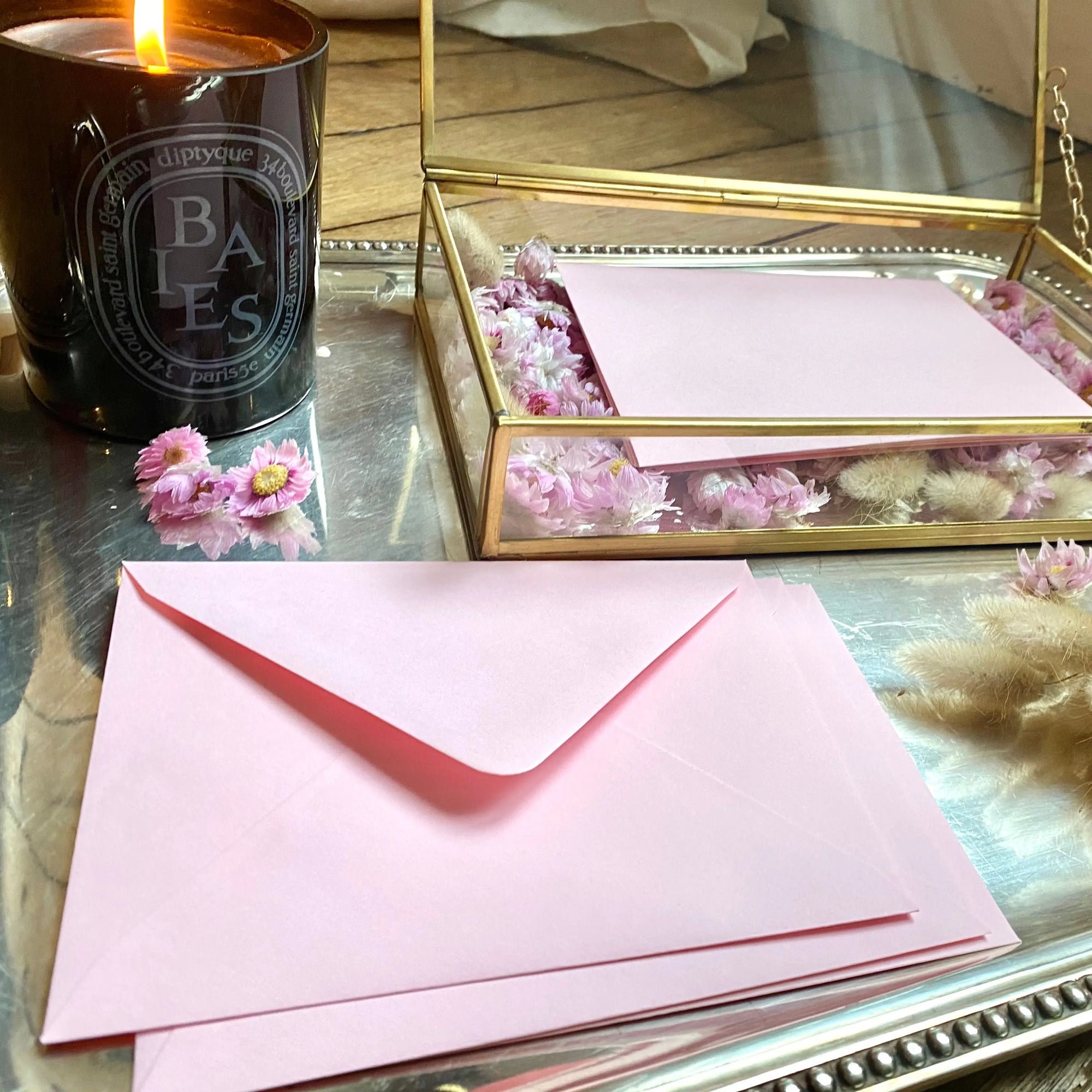 Riwalenn - Lot de 25 enveloppes  rose  - artisaire - amazon - cultura - etsy